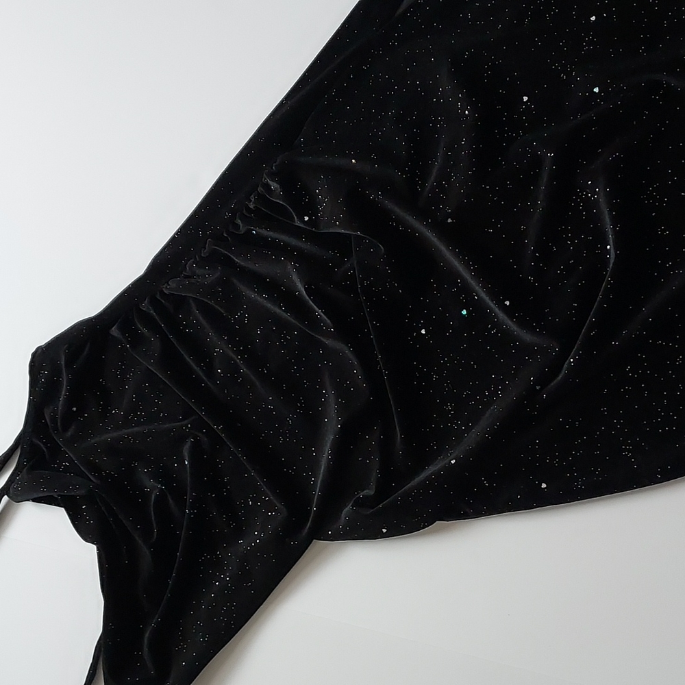 Shein Glamorous Draped Velvet Dress - Picture 15 of 16